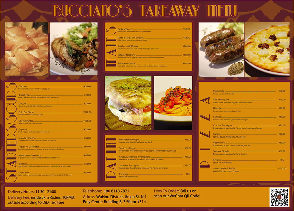 bucciano, wine & dine italian restaurant market